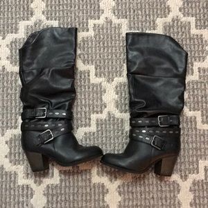 🍂🍂 Black Slouch Calf Boots 🍂🍂